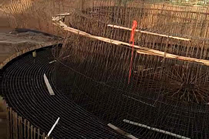 吕梁砼烟囱新建施工现场